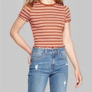 Wild Fable cropped short-sleeve, super soft Tee size XS